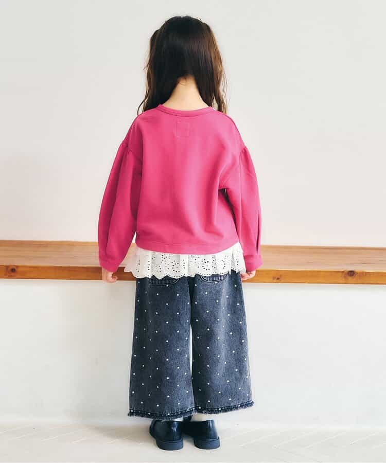 お花ボタンショートカーディガン_928368