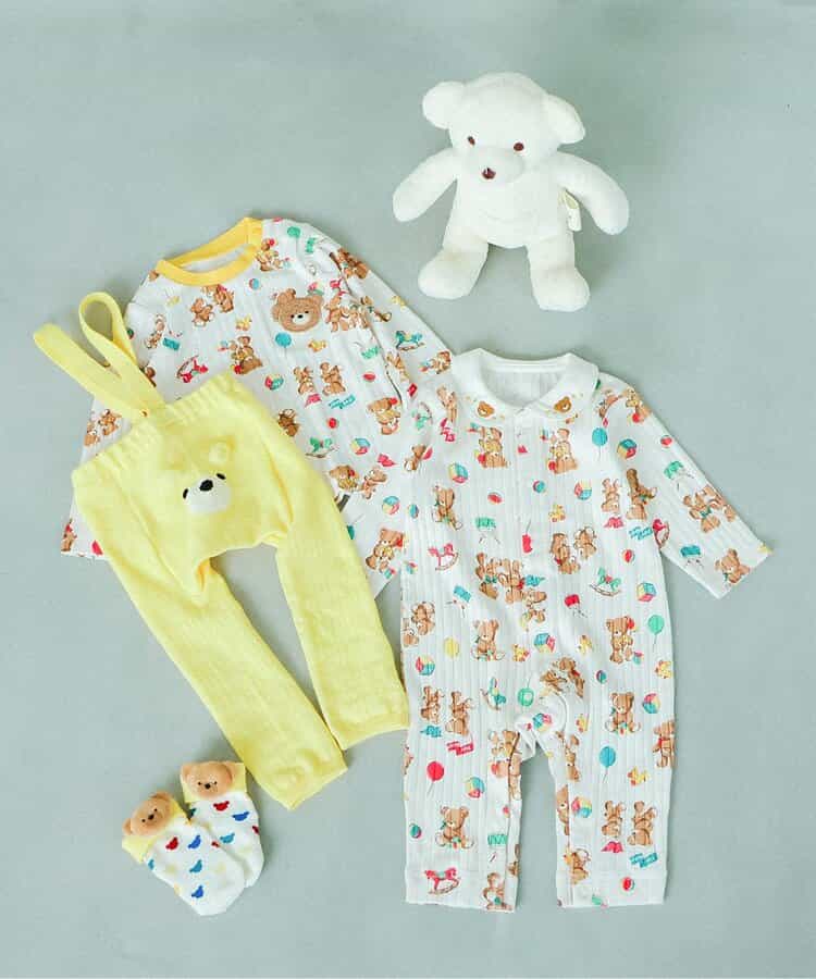 【tiny bear Palette】総柄Tシャツ(セットアップ可)_909900