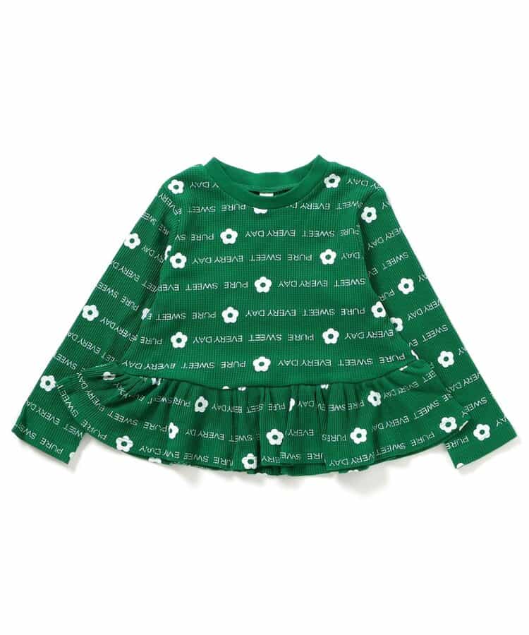 ワッフルペプラムTシャツ(セットアップ可)_942896