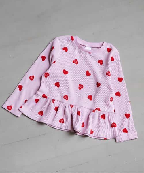 ワッフルペプラムTシャツ(セットアップ可)