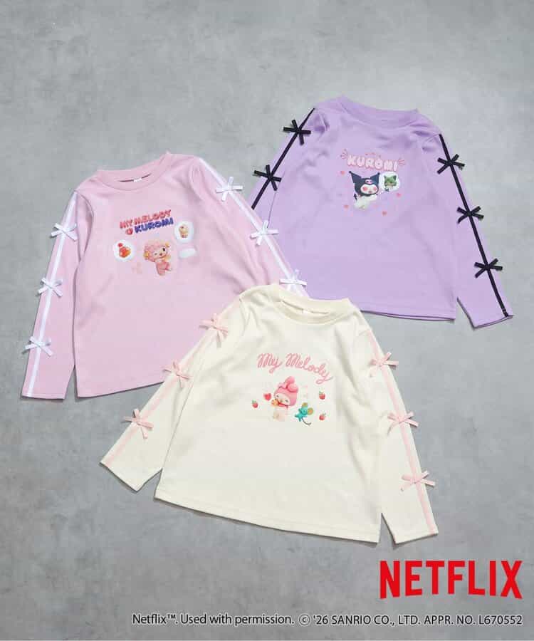 【マイメロディ＆クロミ】NETFLIX MYMELODY＆KUROMI 転写Tシャツ _948267