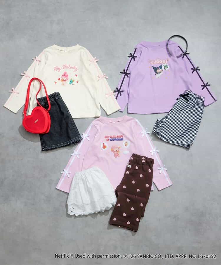 【マイメロディ＆クロミ】NETFLIX MYMELODY＆KUROMI 転写Tシャツ _948268