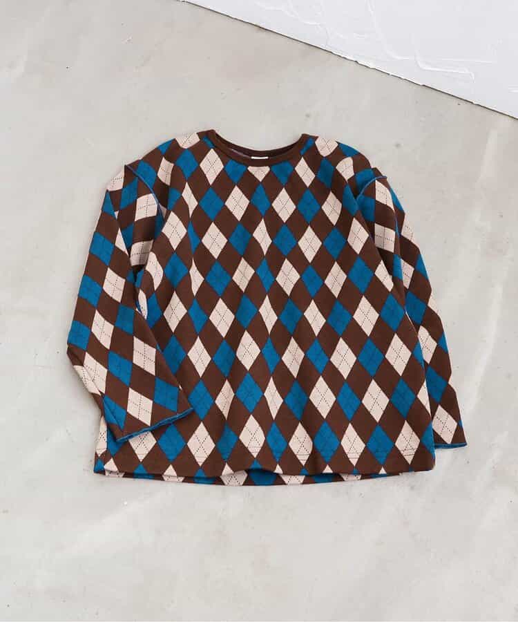 【リンク】ジャガード総柄Tシャツ