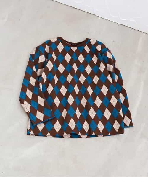 【リンク】ジャガード総柄Tシャツ
