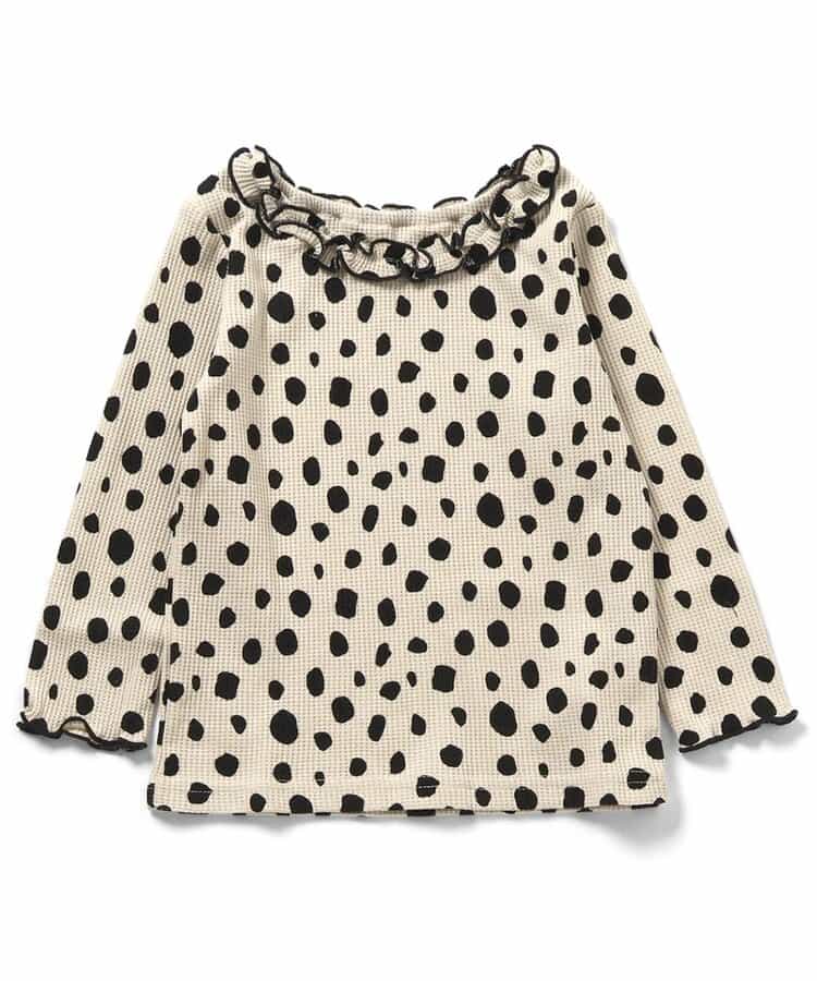 【リンク】ワッフルアソート襟フリルTシャツ(セットアップ可)_949257