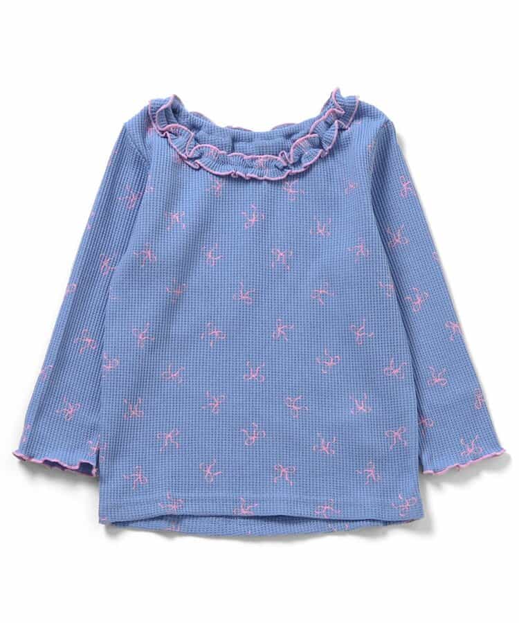 【リンク】ワッフルアソート襟フリルTシャツ(セットアップ可)_949261