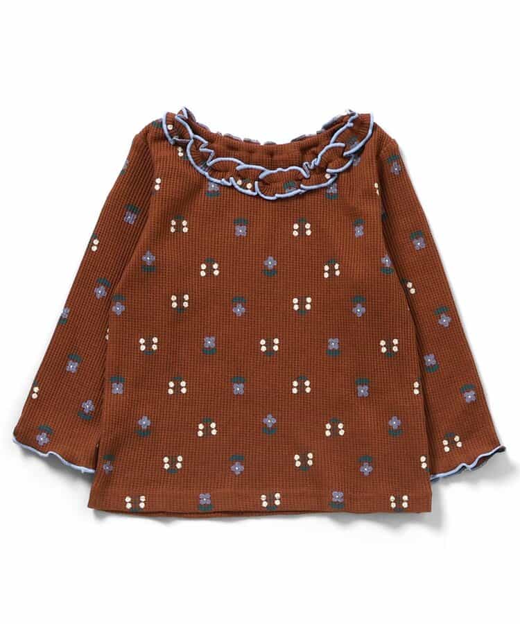 【リンク】ワッフルアソート襟フリルTシャツ(セットアップ可)_949262