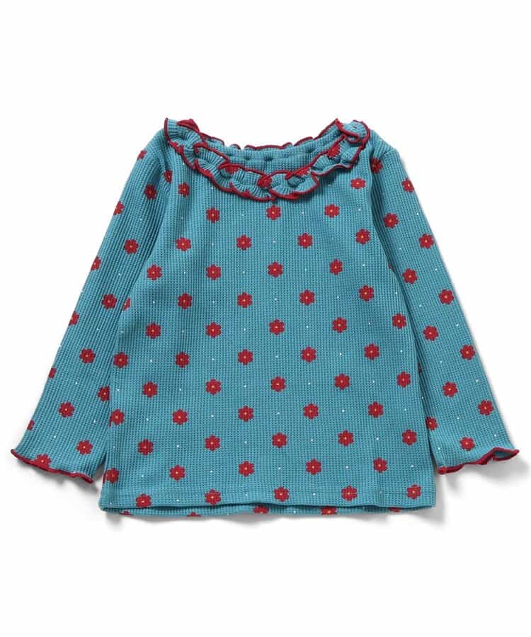 【リンク】ワッフルアソート襟フリルTシャツ(セットアップ可)_949266