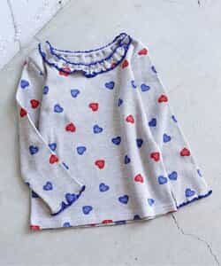 【リンク】ワッフルアソート襟フリルTシャツ(セットアップ可)_949253