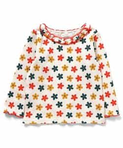 【リンク】ワッフルアソート襟フリルTシャツ(セットアップ可)_949270