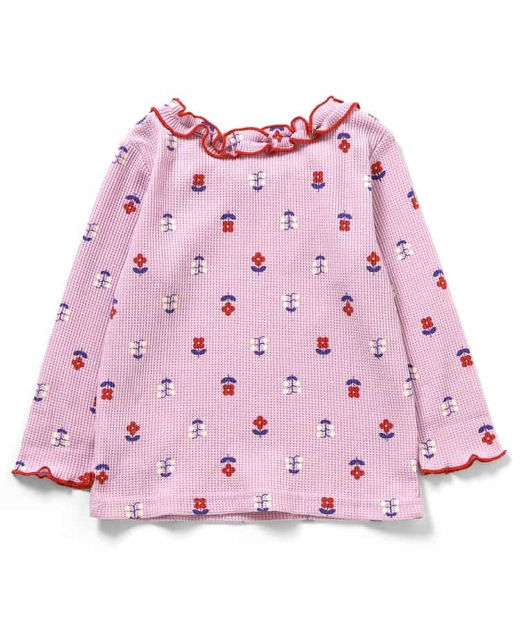 【リンク】ワッフルアソート襟フリルTシャツ(セットアップ可)_949276