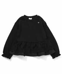 ★送料無料★レースフリル切り替えリブTシャツ_940077