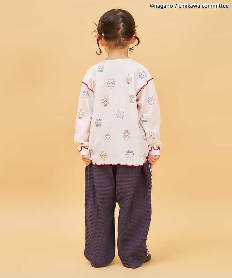 【アニメちいかわ】ワッフルヘンリーネックTシャツ(セットアップ可)_962875