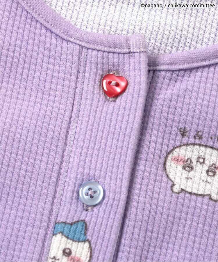 【アニメちいかわ】ワッフルヘンリーネックTシャツ(セットアップ可)_962880