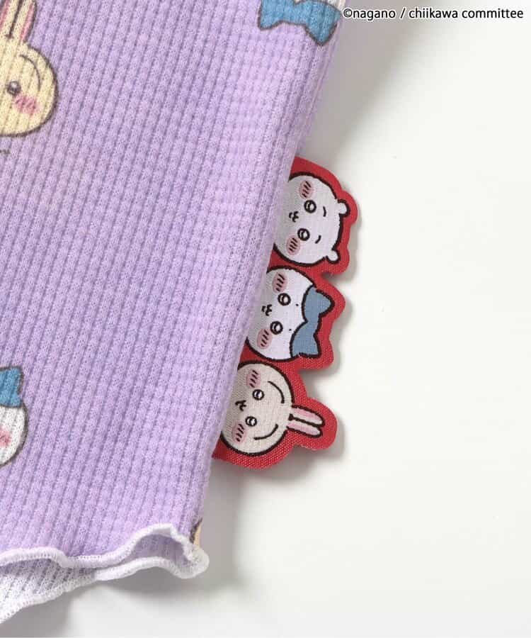 【アニメちいかわ】ワッフルヘンリーネックTシャツ(セットアップ可)_962881