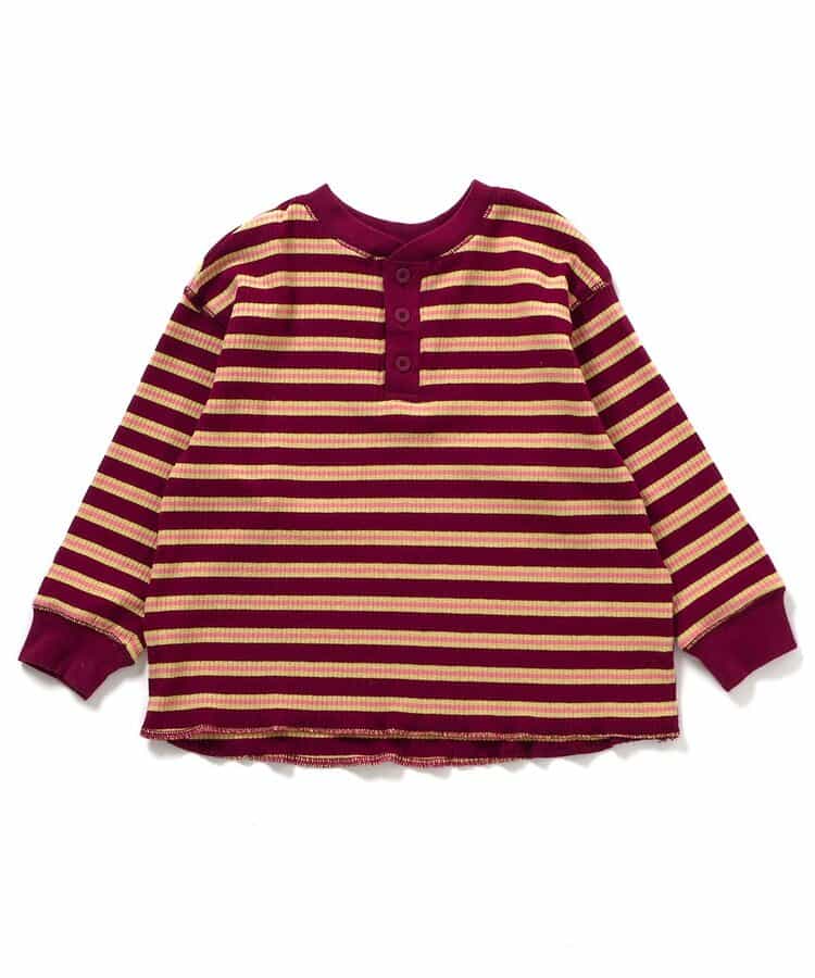 【リンク】ヘンリーネックマルチボーダーTシャツ_963711