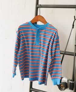 【リンク】ヘンリーネックマルチボーダーTシャツ_963709