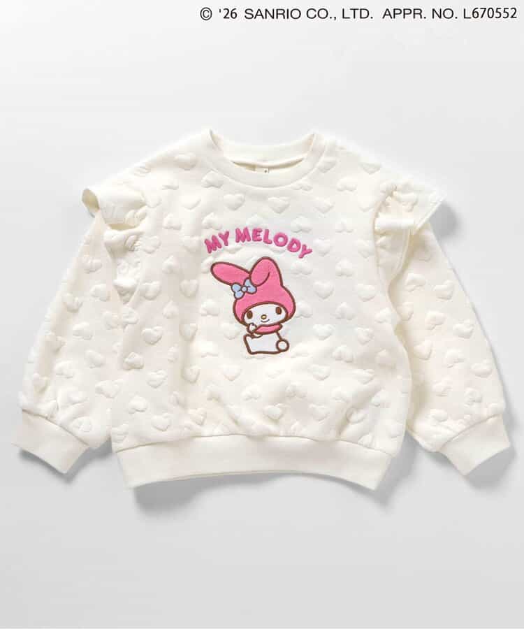 WEB限定【マイメロディ＆クロミ】ハートキルトトレーナー _950748