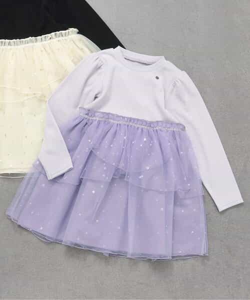 ★SALE★花びらチュールバックリボンワンピース