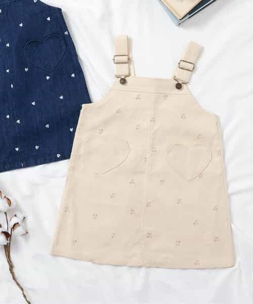 ★SALE★【リンク】さくらんぼ・ハート刺繍ジャンスカ