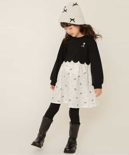 ★SALE★WEB限定 スカラップドッキングワンピース