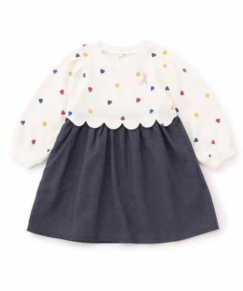 ★SALE★WEB限定 スカラップドッキングワンピース