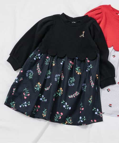 ★SALE★WEB限定 スカラップドッキングワンピース