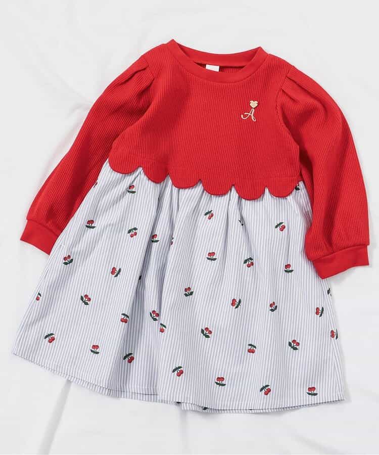★SALE★WEB限定 スカラップドッキングワンピース