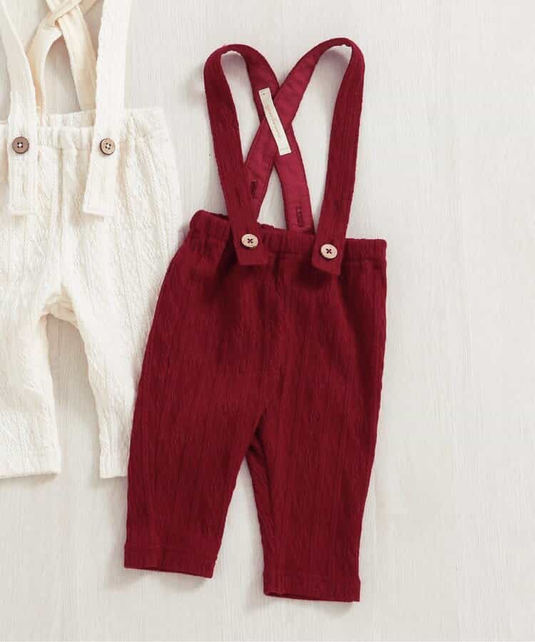 ★SALE★ケーブル柄サス付きパンツ