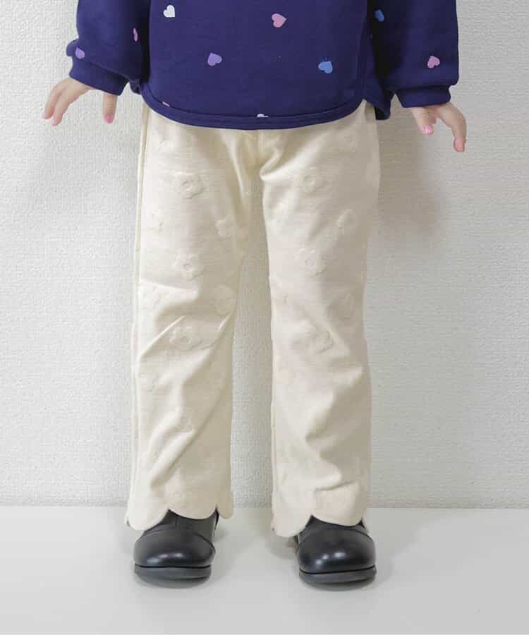 ★SALE★フラワージャガードスカラップパンツ  10分丈