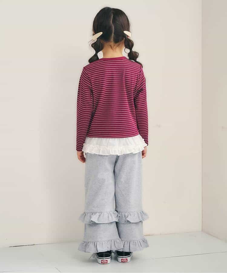 ダブルフリルスウェットパンツ  10分丈_964601