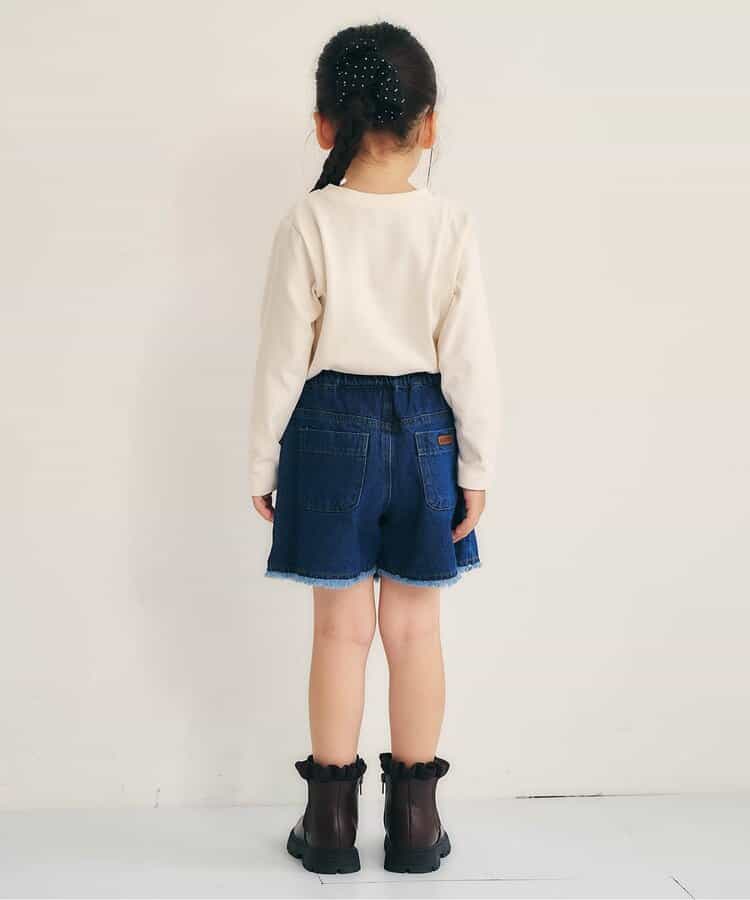 裾フリンジスカート風キュロット  ショート丈(セットアップ可)_949415