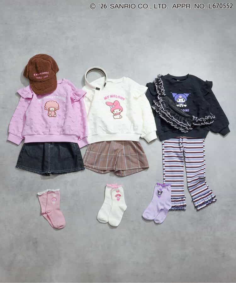 【マイメロディ＆クロミ&マイスウィートピアノ】ハートソックス _955193