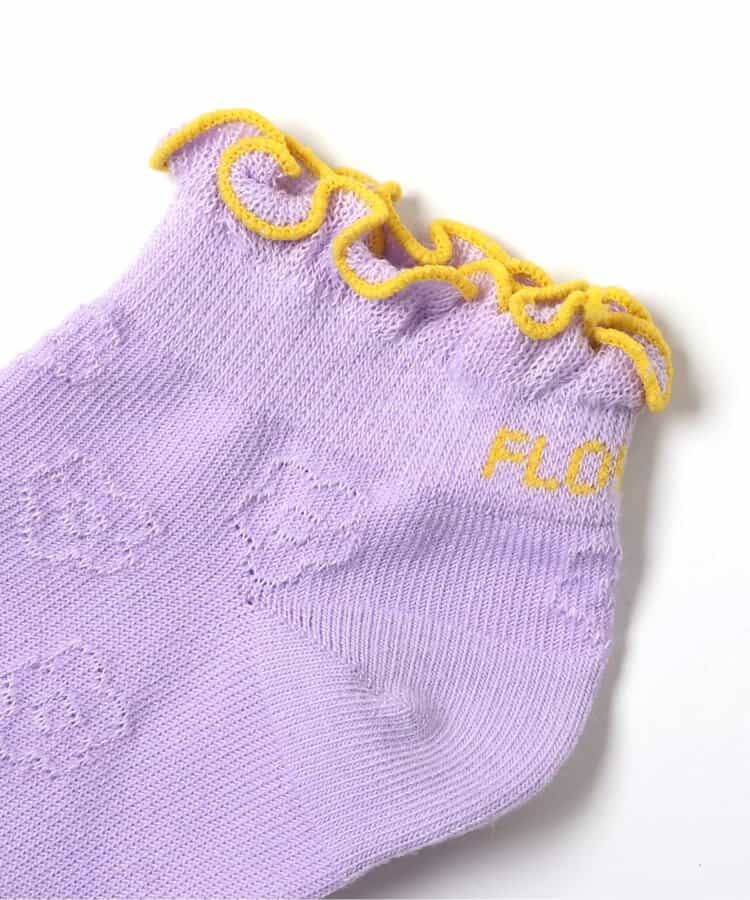 3P対象A ハート・お花透かし柄ショートソックス_842235