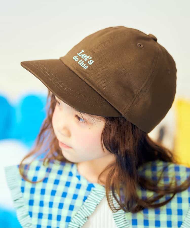 【UVカット/接触冷感】ロゴ刺繍キャップ
