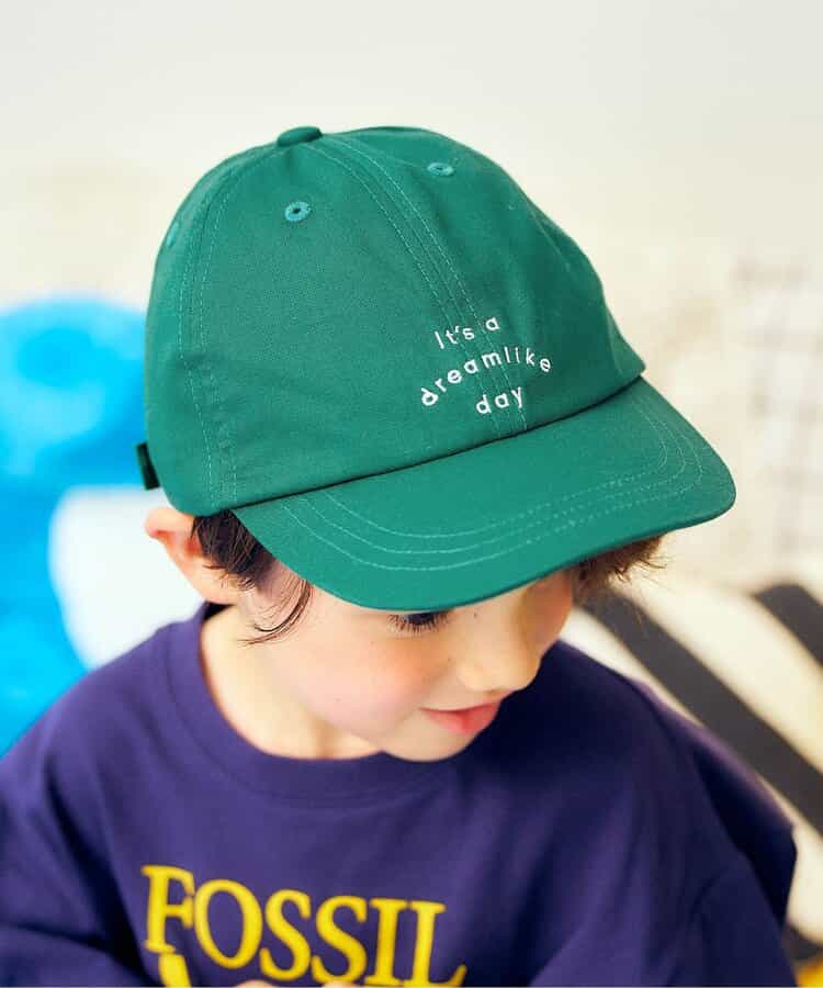 【UVカット/接触冷感】ロゴ刺繍キャップ