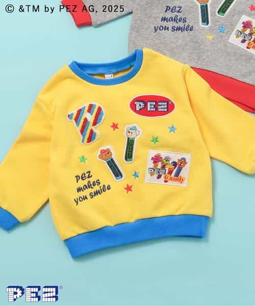 ★SALE★WEB限定 PEZ×tiny bear ワッペン＆刺繍トレーナー