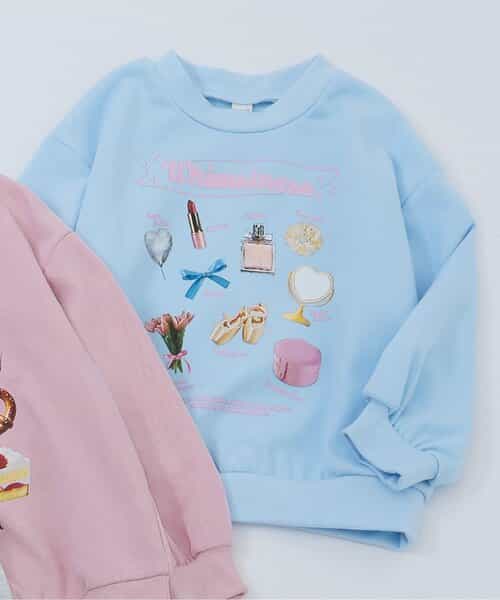 ★SALE★GIRLS転写モチーフトレーナー