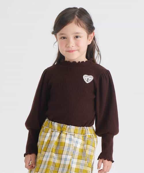 ★SALE★あったかパフスリーブリブトップス
