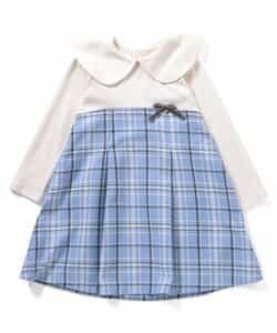 ★SALE★【リンク】ケープカラーチェックワンピース_643247