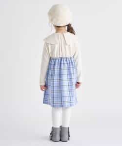 ★SALE★【リンク】ケープカラーチェックワンピース_643249
