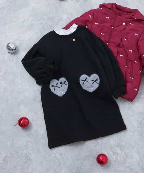 ★SALE★裏シャギーハートポケットワンピース