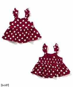 ★SALE★ハート・フラワージャガードビスチェ＆フリルショートパンツセット_721234