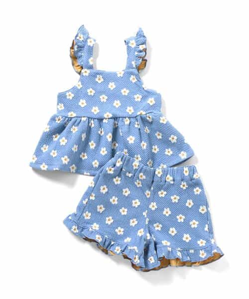 ★SALE★ハート・フラワージャガードビスチェ＆フリルショートパンツセット