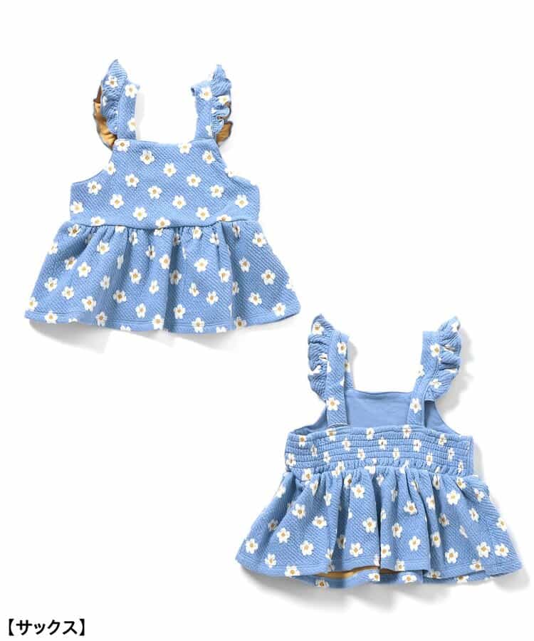 ★SALE★ハート・フラワージャガードビスチェ＆フリルショートパンツセット_721237