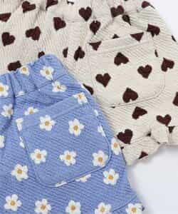 ★SALE★ハート・フラワージャガードビスチェ＆フリルショートパンツセット_721248