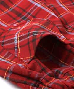 ★SALE★【リンク】フロントボタンチェックパンツ  10分丈_631471
