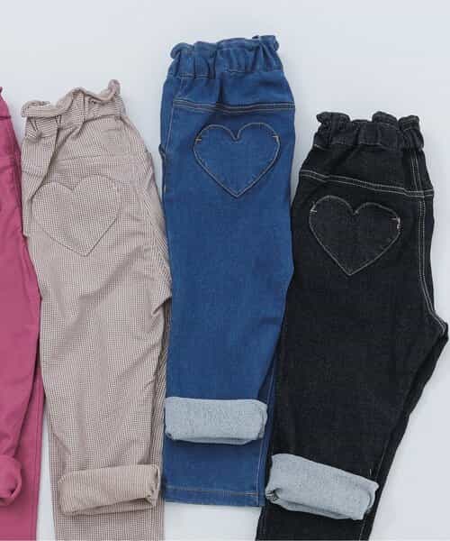 ★SALE★裏起毛ハートポケットきゅんパンツ  10分丈