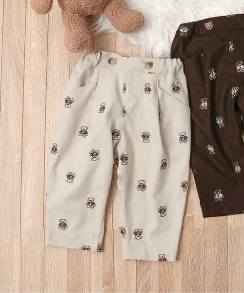 ★SALE★【リンク】tiny bear 総柄長パンツ 10分丈
