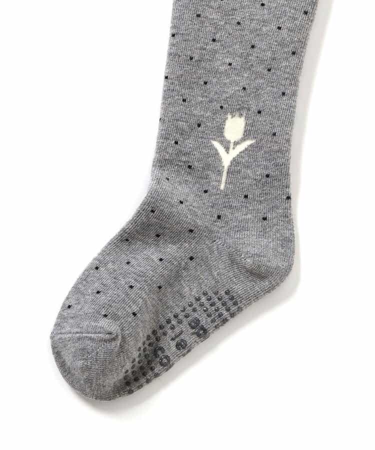 ★SALE★チューリップモチーフドットタイツ_734931